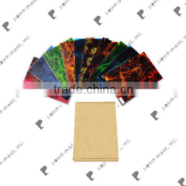 Liquid Image NO.X5FL10V1 fashion flame patterns water transfer printing film hydrographic film hydro dipping film 40x50 Packag