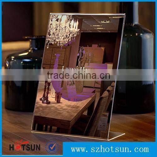 4X6 Clear acrylic price tag holder, A5 acrylic sign holder