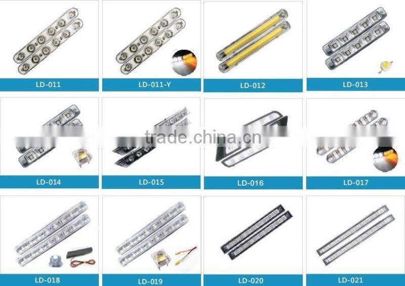 Car Waterproof 2 Pcs 6 LED Daytime Running Light DRL Fog Driving Lamp