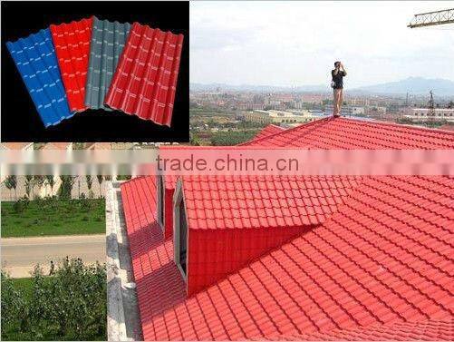 PMMA coated synthetic resin roof tile