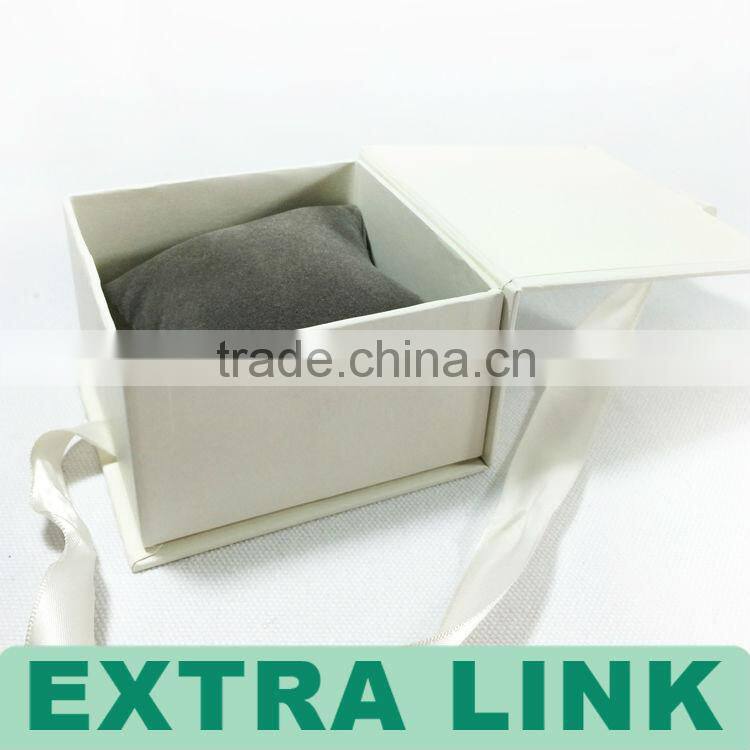 high quality fresh color series big custom service ribbon closure jewelry package box
