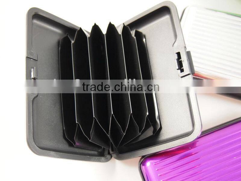 multiple colors aluminum credit card holder