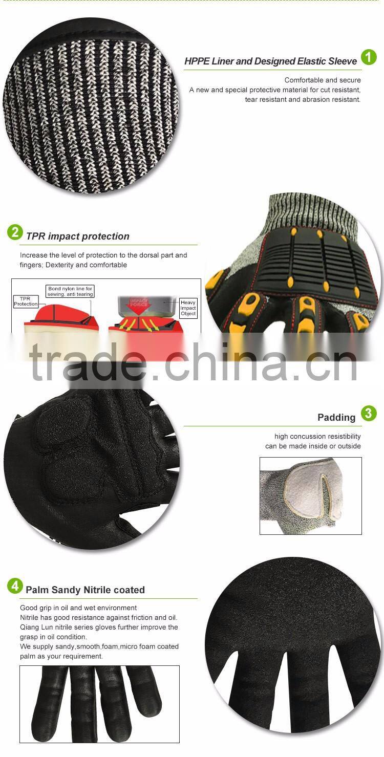 Puncture Level 3 Oil rig work Anti tear gloves