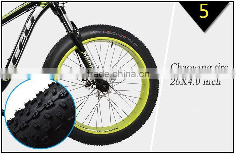 Beach cruiser 26'' 4.0 new design aluminum alloy fat bike /snow mountain bike