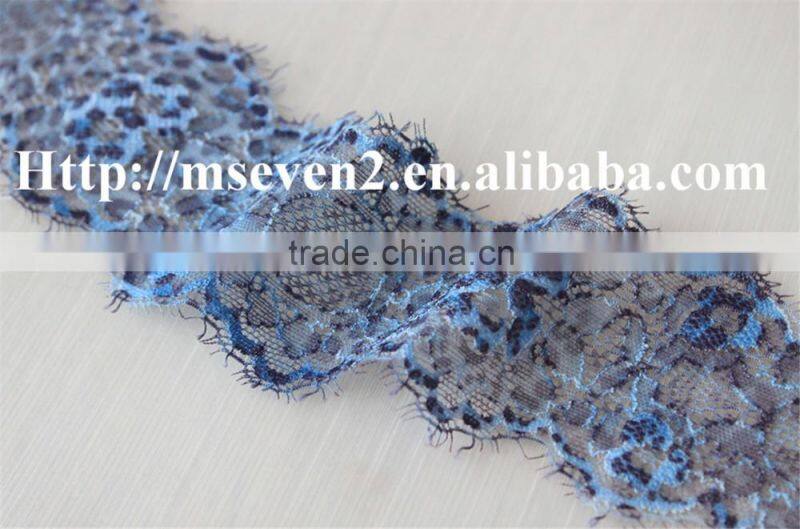 good looking 100% elastic spun lace eyelash lace trim in multiple color for choosing