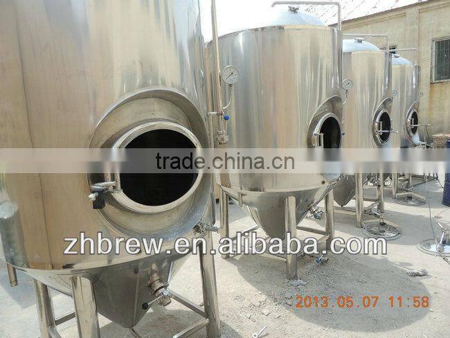 stainless steel conical beer fermentation tanks