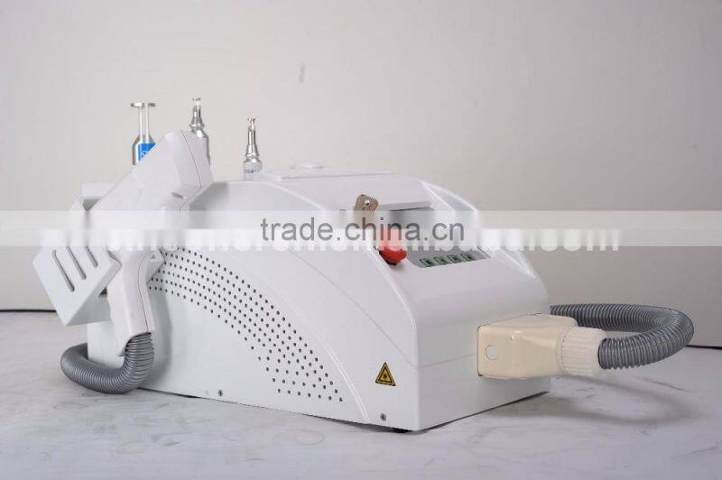 3 different treatment heads ND YAG Laser Different colors tattoo removal
