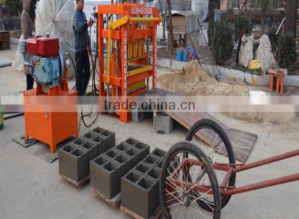 QT4-40 Cement brick forming machine(Diesel engin or electric motor)