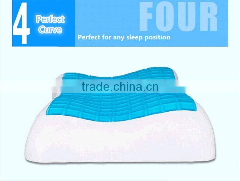 Slender Waist Contour Memory Foam Cool Gel Pillow