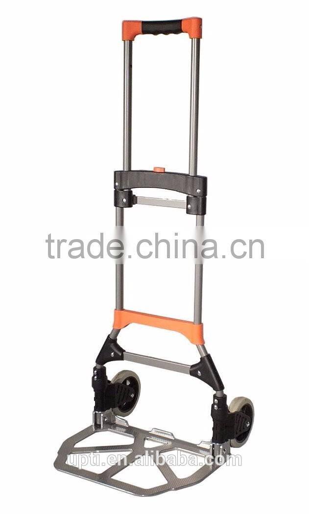 Taiwan Made High Quality Folding Hand Cart Foldable Trolley Steel and Aluminium Plate Hand Truck