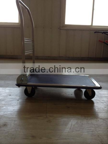 Foldable Industrial Rolling Warehouse Logistics Trolley With 4 Wheel