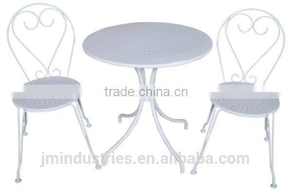 Painted iron bistro set