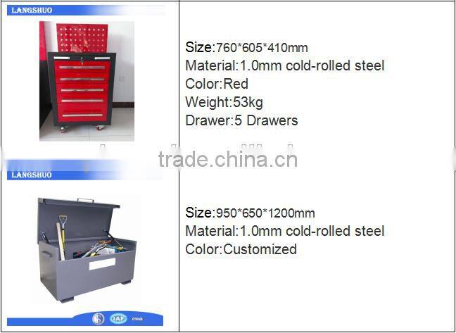 2017 latest fashion top design tool trolley cabinet with drawers