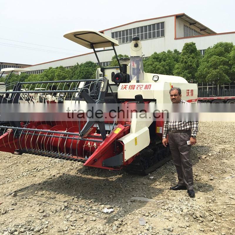 China light paddy 5.0E mini rice wheat combine harvester price with CE
