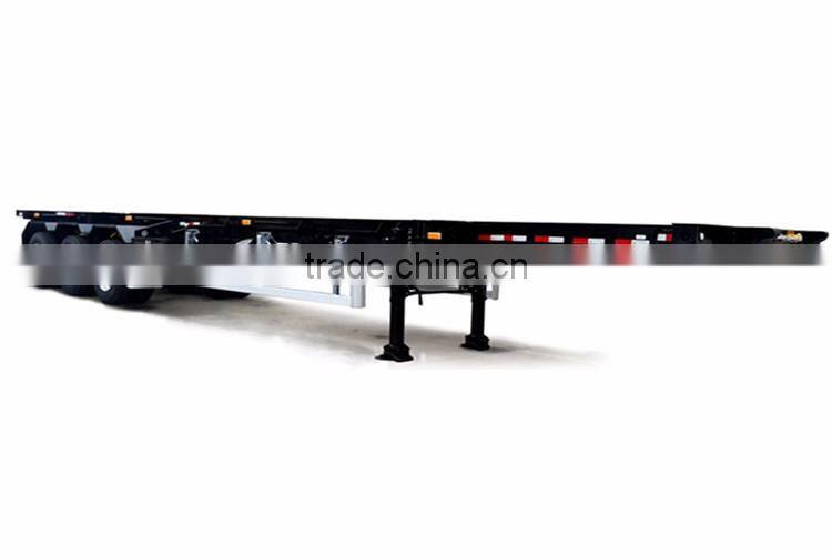 Top Ranking 2-3 Axles 20-40ft Trailers or Container Semi Trucks or Skeleton semi trailer container chassis for Exporting