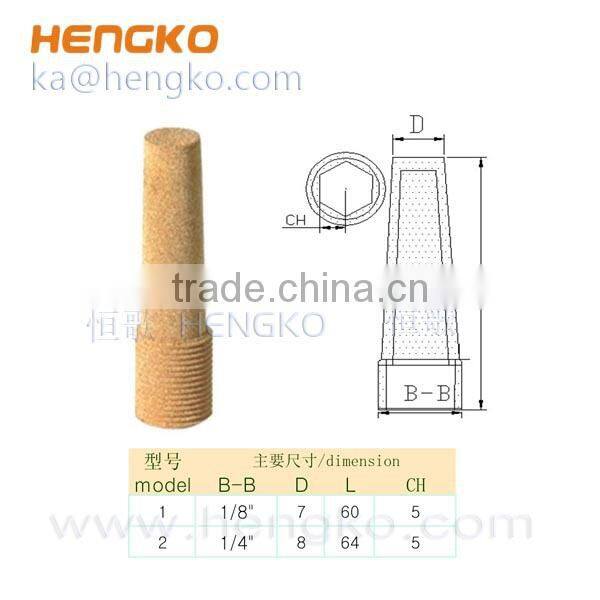 male brass air pneumatic silencer/muffler