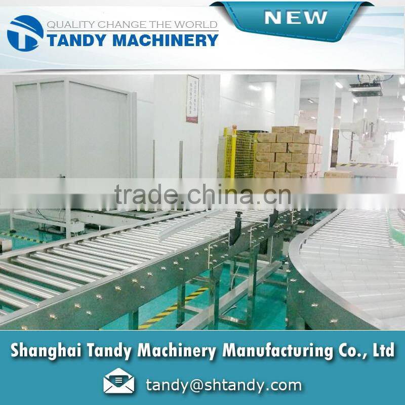 high quality turning roller conveyor for sea food packaging line