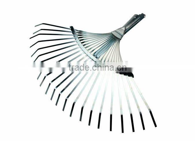 22 Teeth Power Coating Leaf Rake Head