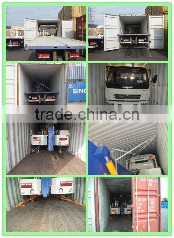 4x2 JAC diesel 4 ton flatbed tow truck wrecker