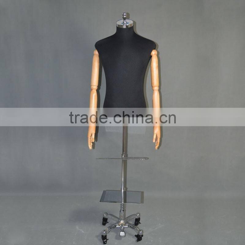 Fabric tailor male torso mannequin for Suit display