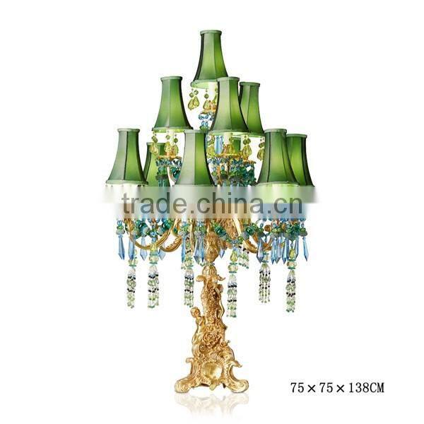 Luxury Bronze Chandelier With Butterfly Crystal Pendant, Imitated Butterfly Design Brass Droplight For Home Decor