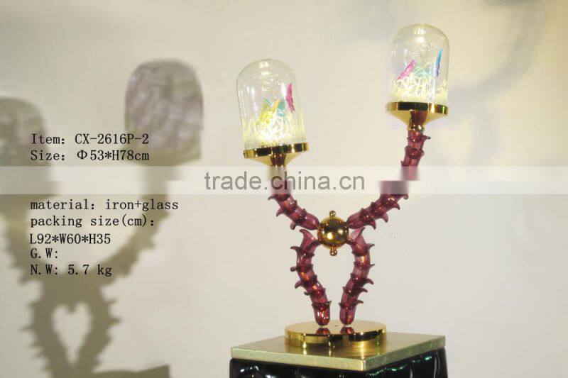 2015 Hot Sale Creative Amazing Indoor Purple Iron Table lamp
