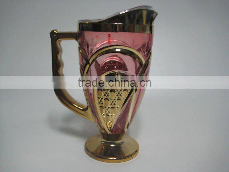 7pcs of gold plated glassware sets