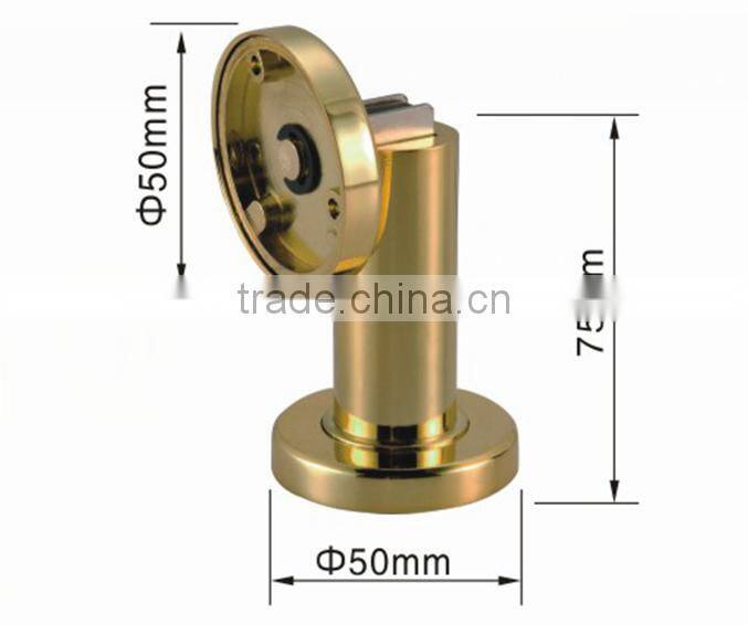 2017 New Floor Mounted Zinc Alloy Gold Magnetic Door Stopper