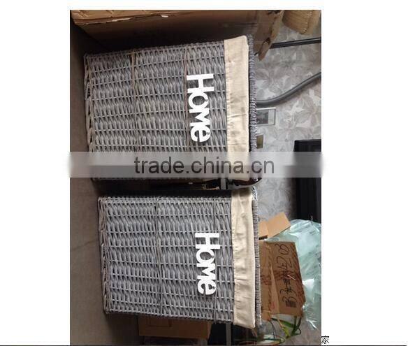 2017 cheap promotion foldable factory price Wicker storage bin bag