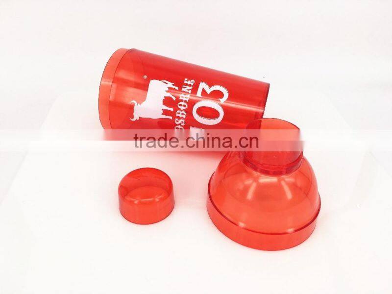 High quality clear Plastic Cocktail shakers