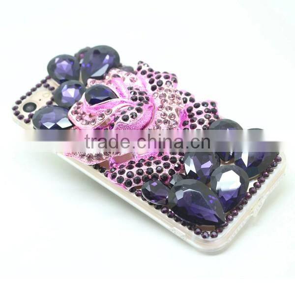 pc + tpu phone case diamond sticker phone shell for iphone 7