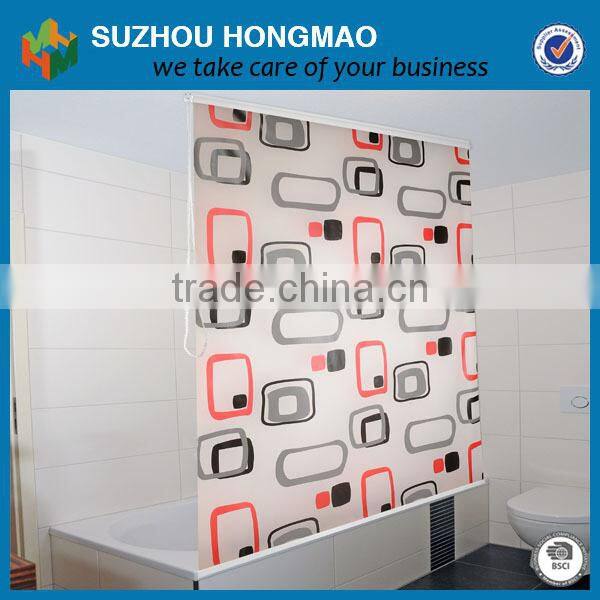 with hooks PEVA shower curtain