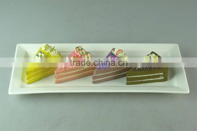 low price dinner plate, white porcelain dinner rectangle plate for wholesale in stock