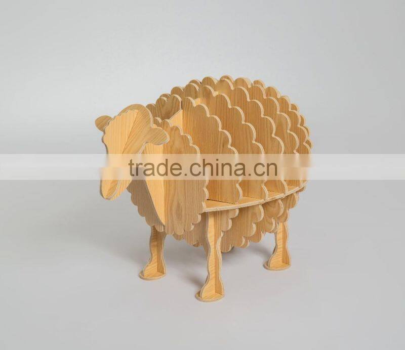 Creative Design process of Small wooden drawer ,decoration simple Home Furnishing of cute sheep