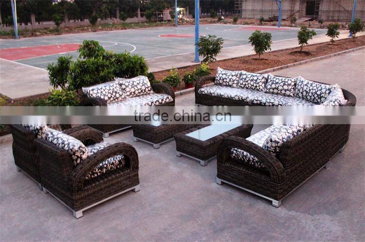 Outdoor Furniture Modern Luxury Rattan Sofa Set