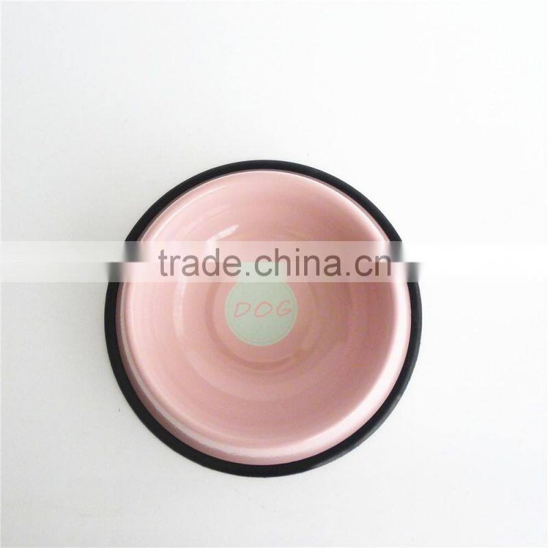 Carbon Steel with Powder Coated Food/Water Serving Cat Feed Pet Bowl