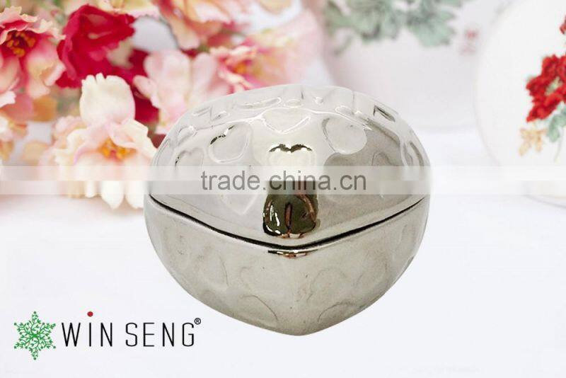 Ceramic Silver plating Chocolate Box for Wedding Gifts