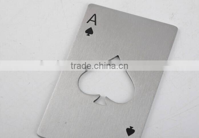 Zinc alloy stainless steel cast iron logo print card bottle opener