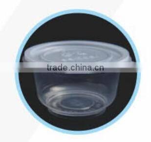 plastic disposable microwavable soup bowl with lid 400ml