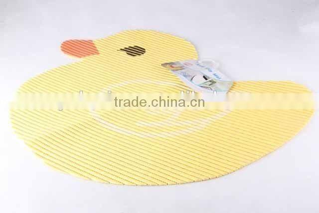 EVA anti slip duck shaped bathroom mat