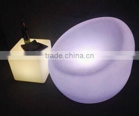 factory supplying leisure style led sofa sets / hot sale led glowing and illuminating sofa