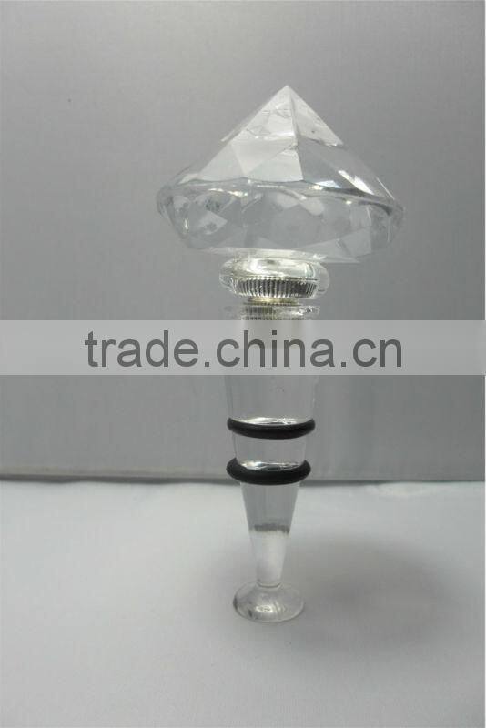 2014 Dongguan LED plastic silicone rhinestone decorative wine stoppers