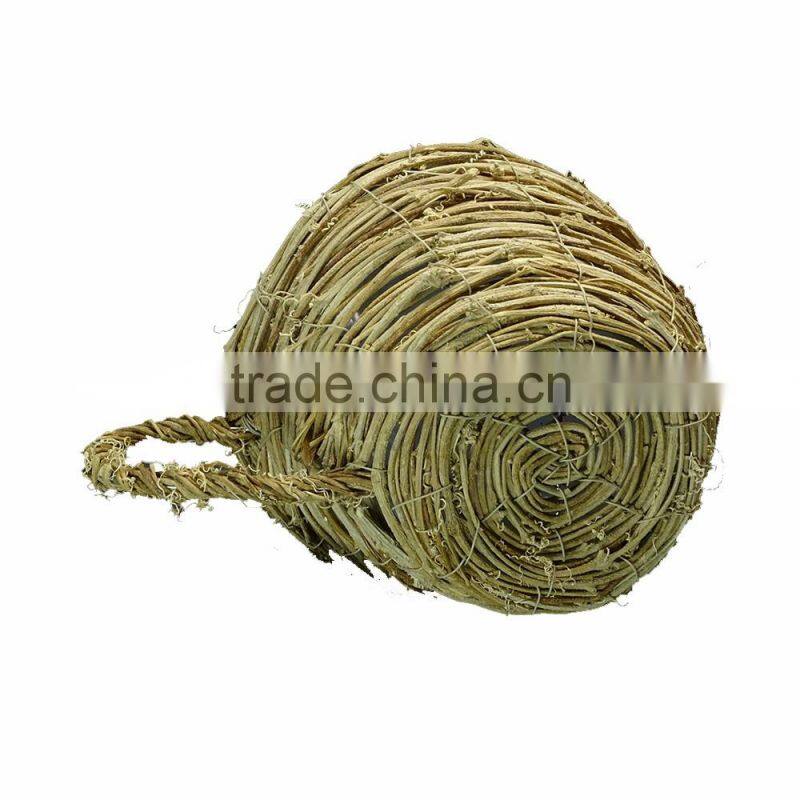 Nature rattan cup shape garden plant with wicker planter boxes