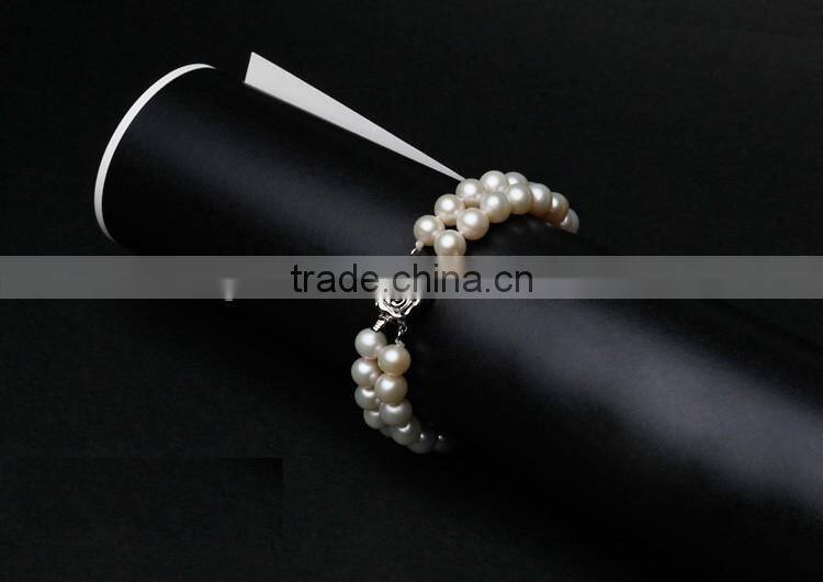 cheap 6-7mm double freshwater pearl bracelet