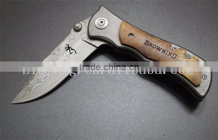 Special Gift for Men 400C Damascus Folding Knife