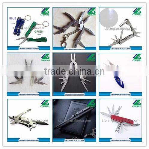 Special gift for men stainless steel LED portable folding mini multi tool pliers