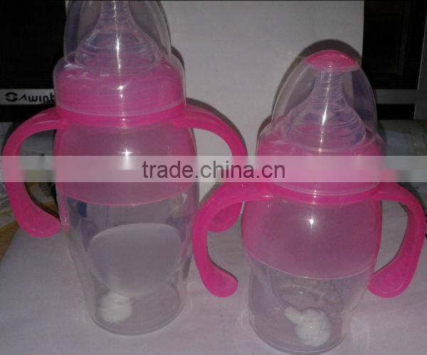 cute baby feeding silicone bottle water bottle 240ml