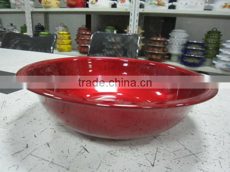 30.36.40cm Durable unbreakable spraying red color wash basin