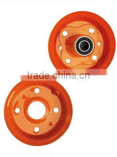 Metal rim for wheelbarrow wheels