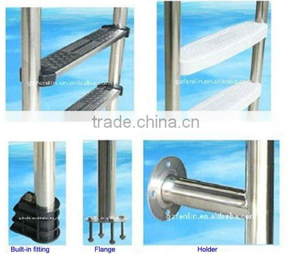 Factory swimming pool equipments pool ladder stainless steel pool ladder